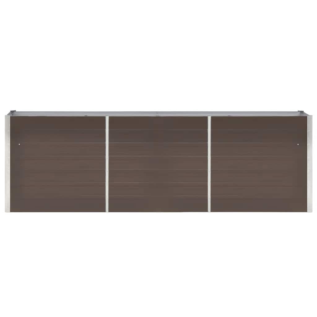 Lovelis, rudas, 240x40x77cm, galvanizuotas plienas, aukštas