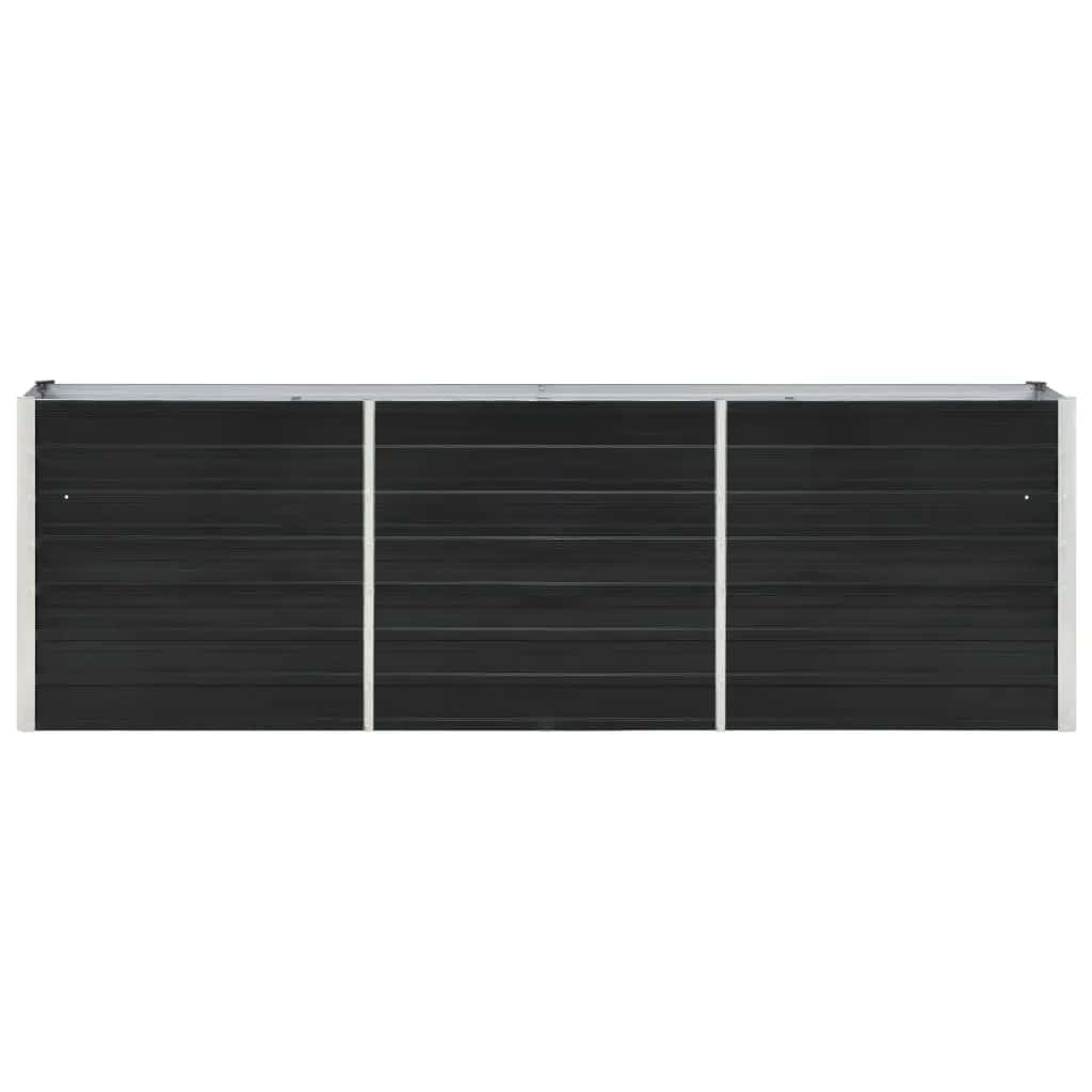 Lovelis, antracito, 240x40x77cm, galvanizuotas plienas, aukštas