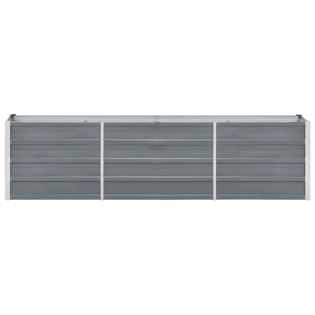 Lovelis, pilkas, 240x40x77cm, galvanizuotas plienas, aukštas