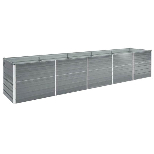 Aukštas lovelis, pilkas, 400x80x45cm, galvanizuotas plienas