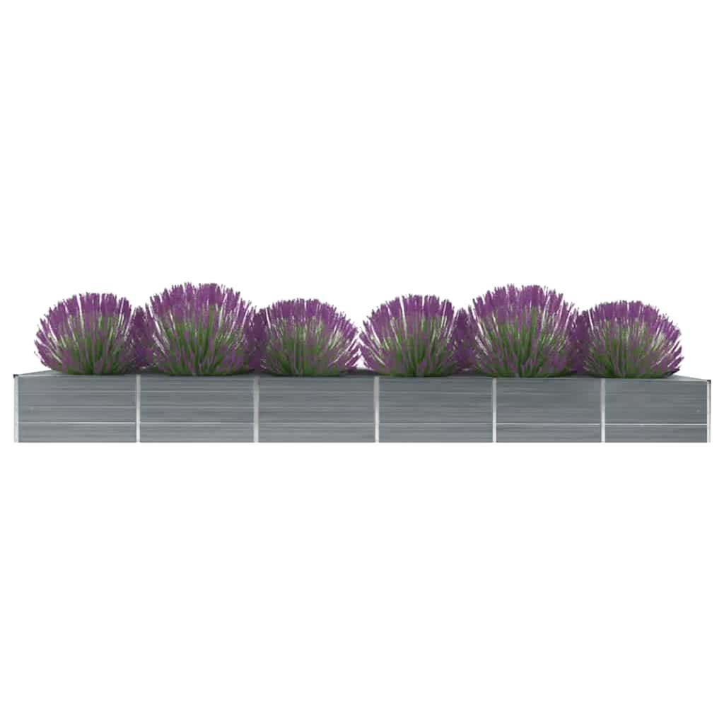 Lovelis, pilkas, 480x80x45cm, galvanizuotas plienas, aukštas