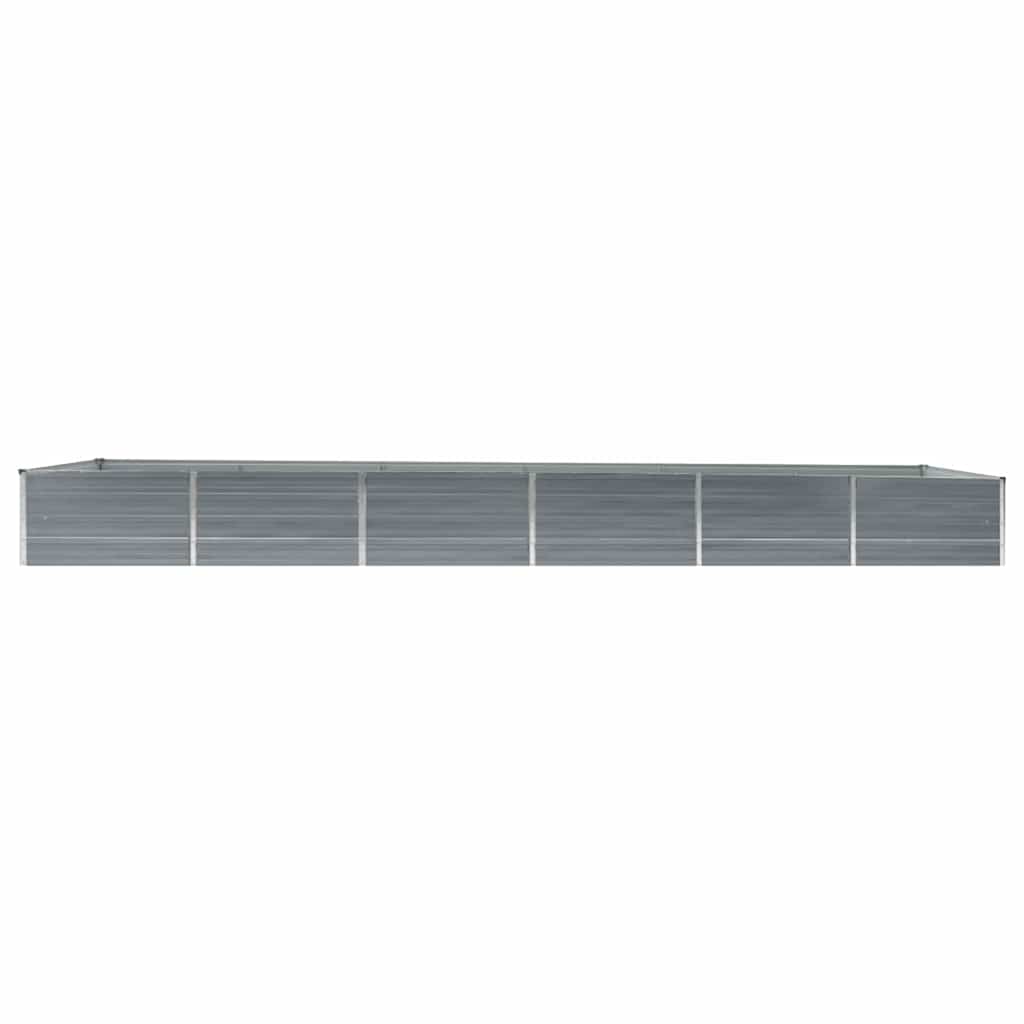 Lovelis, pilkas, 480x80x45cm, galvanizuotas plienas, aukštas