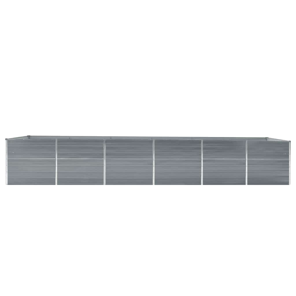 Aukštas lovelis, pilkas, 480x80x77cm, galvanizuotas plienas