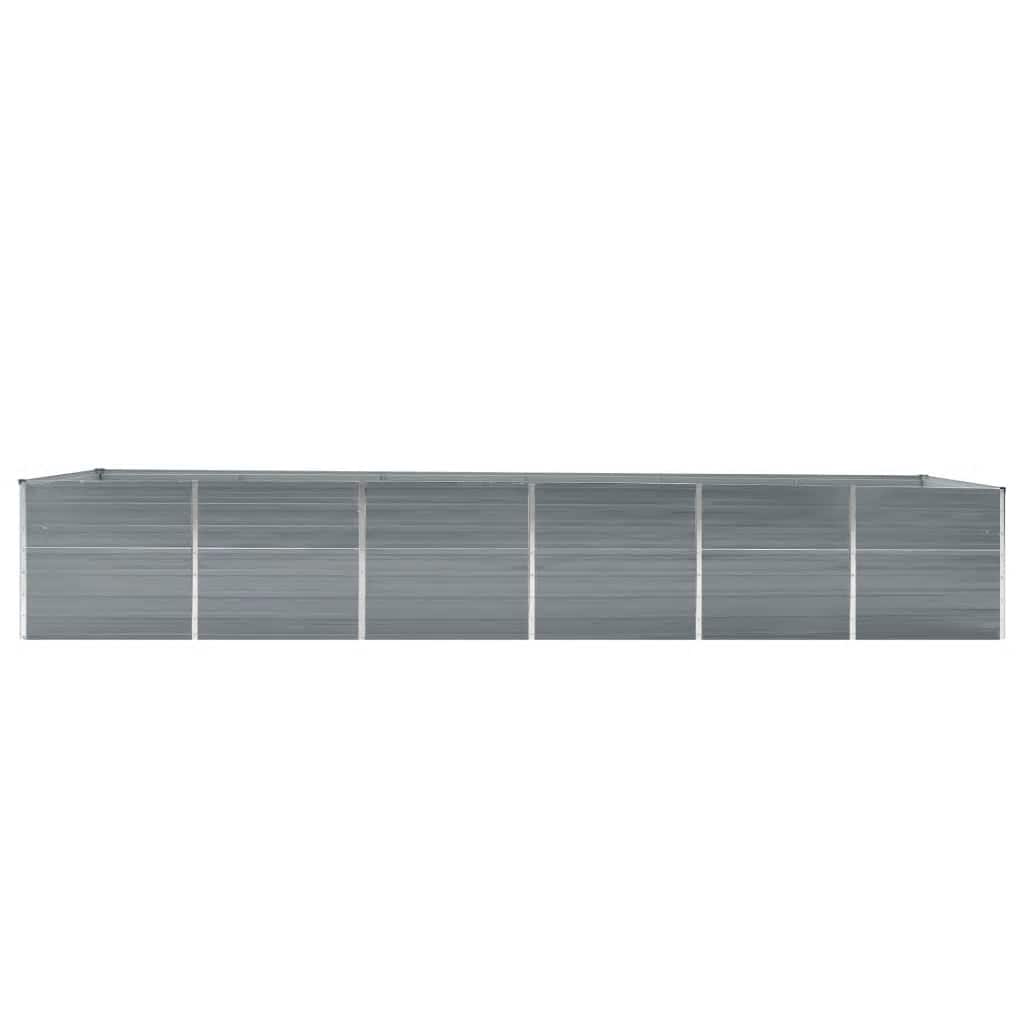 Aukštas lovelis, pilkas, 480x80x77cm, galvanizuotas plienas