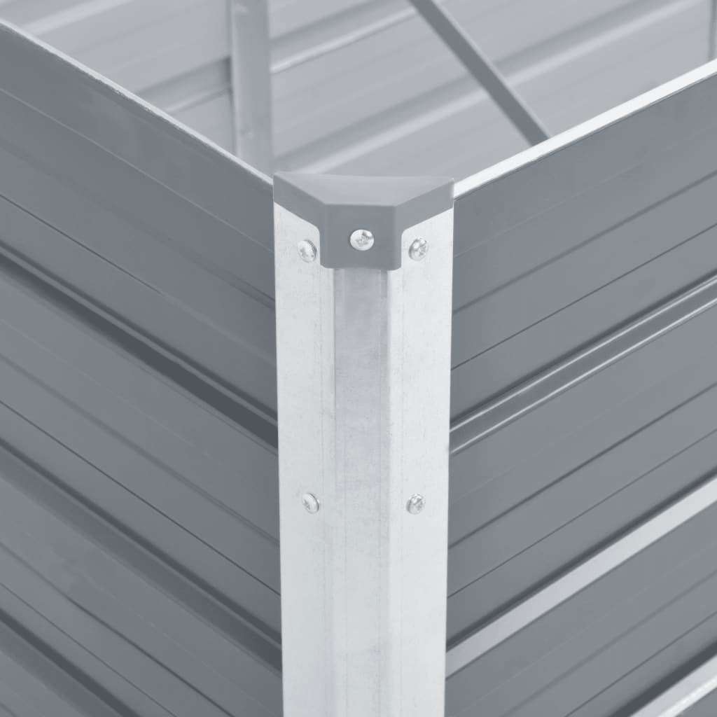 Aukštas lovelis, pilkas, 480x80x77cm, galvanizuotas plienas