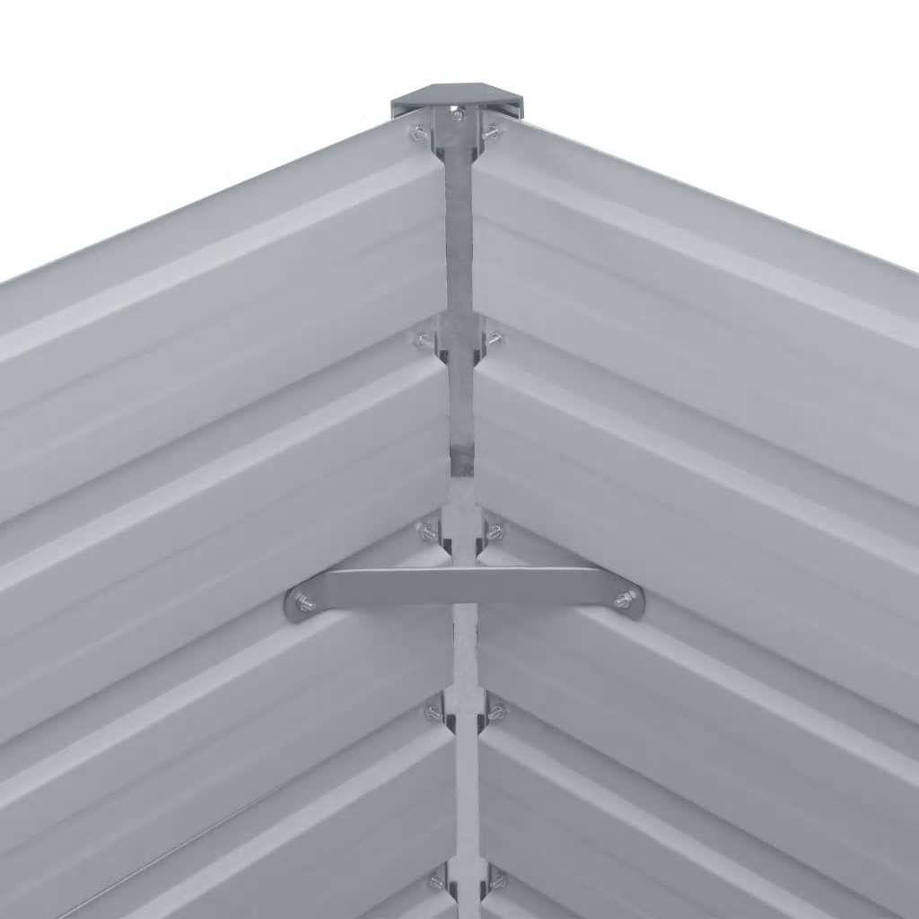 Aukštas lovelis, pilkas, 480x80x77cm, galvanizuotas plienas