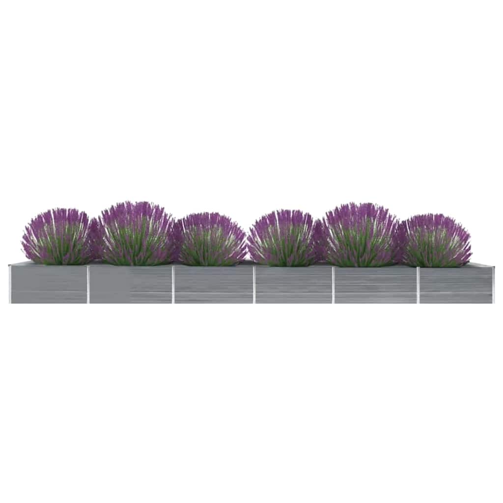 Aukštas lovelis, pilkas, 600x80x45cm, galvanizuotas plienas