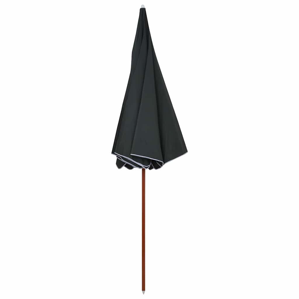 Sodo skėtis nuo saulės su plieniniu stulpu, antracito, 300cm
