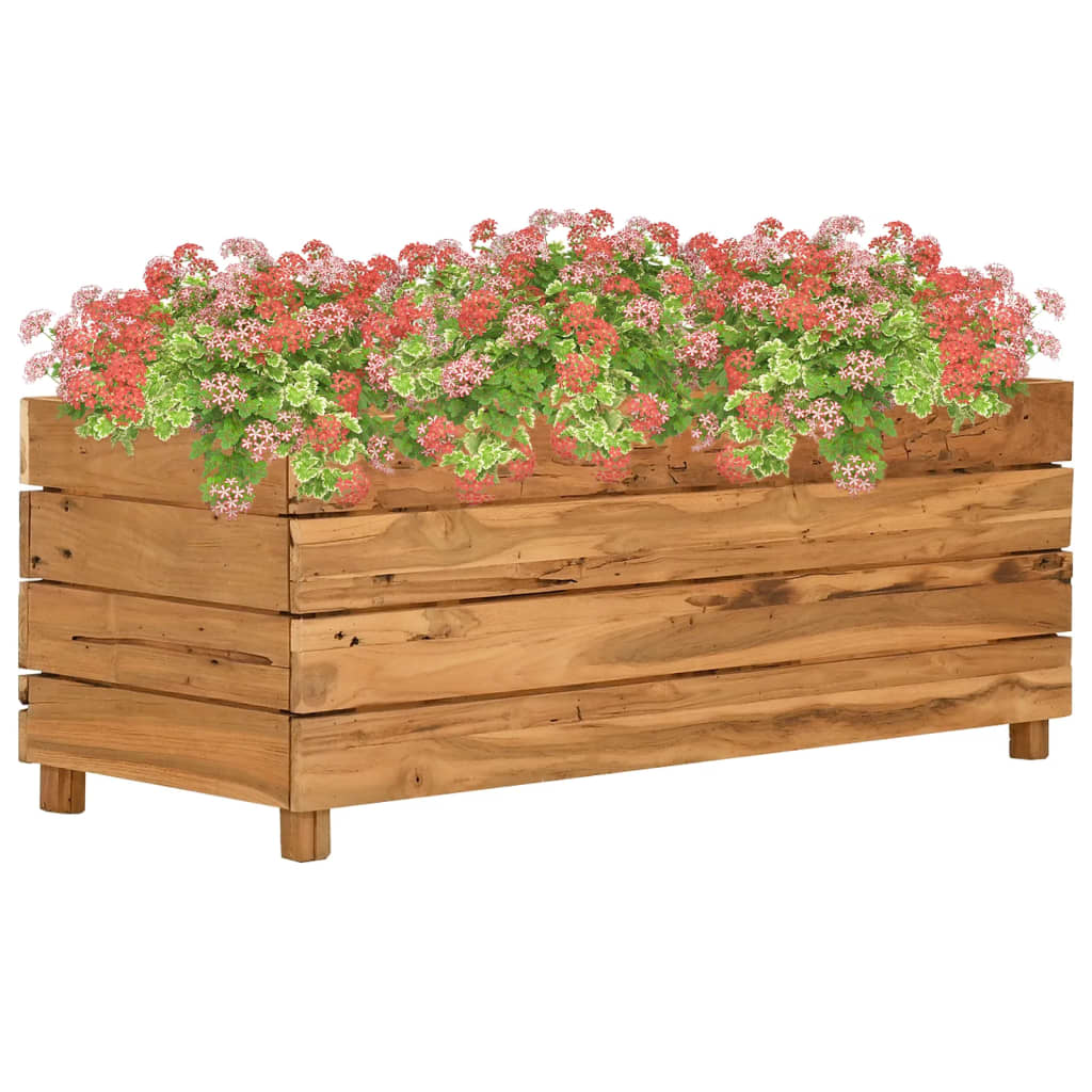 Aukštas lovelis, 100x40x38cm, perdirbtas tikmedis ir plienas
