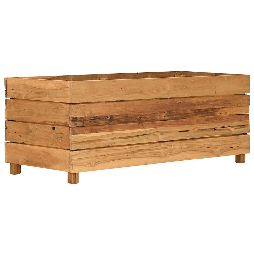 Aukštas lovelis, 100x40x38cm, perdirbtas tikmedis ir plienas