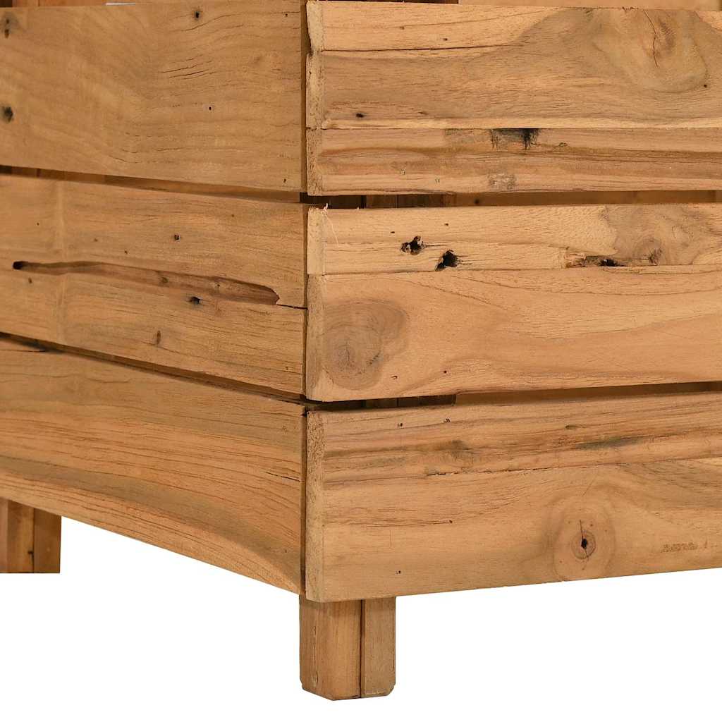 Aukštas lovelis, 100x40x38cm, perdirbtas tikmedis ir plienas