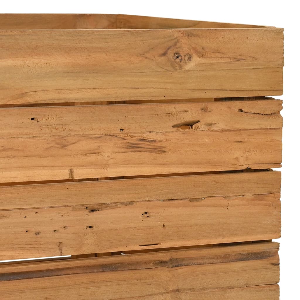Aukštas lovelis, 100x40x55cm, perdirbtas tikmedis ir plienas