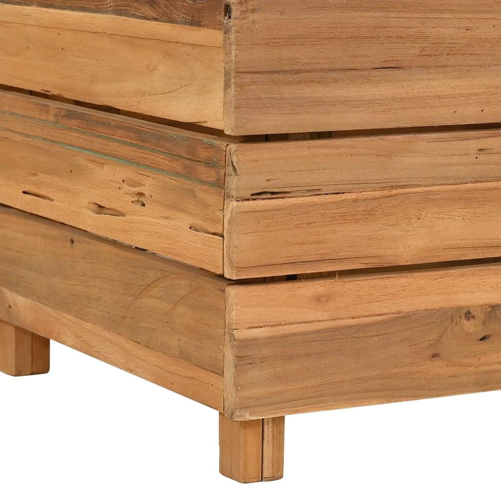 Aukštas lovelis, 100x40x55cm, perdirbtas tikmedis ir plienas