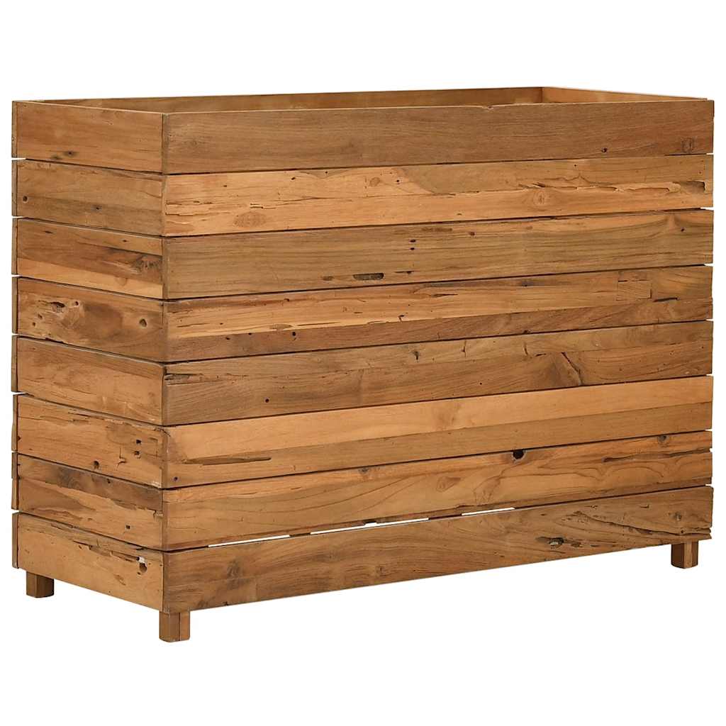 Aukštas lovelis, 100x40x72cm, perdirbtas tikmedis ir plienas