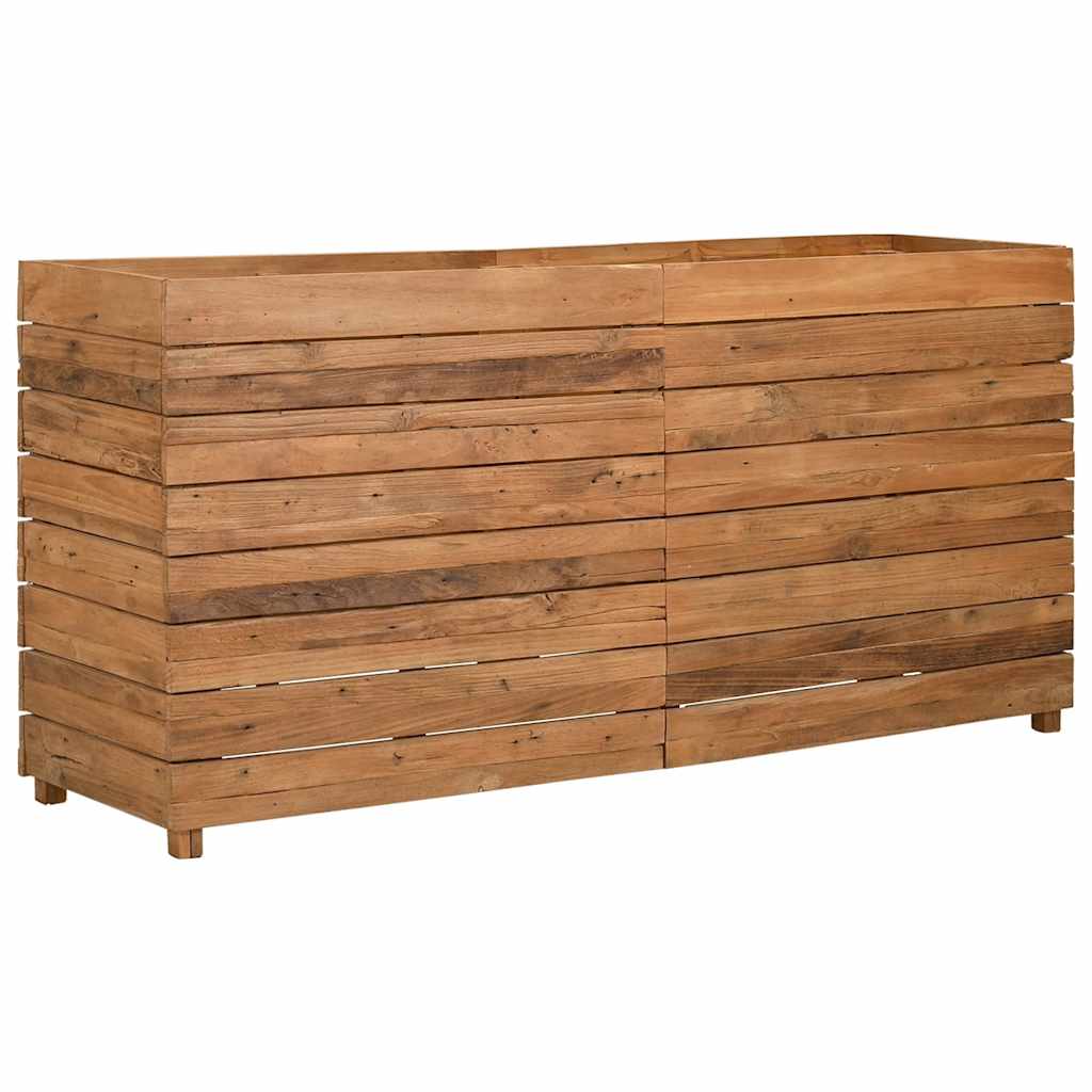 Aukštas lovelis, 150x40x72cm, perdirbtas tikmedis ir plienas