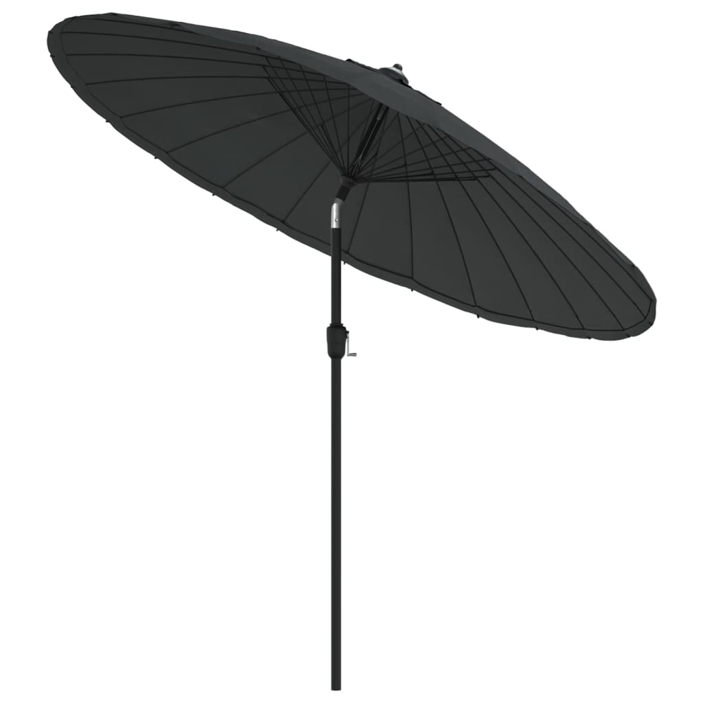 Lauko skėtis nuo saulės su aliuminio stulpu, antracito, 270cm