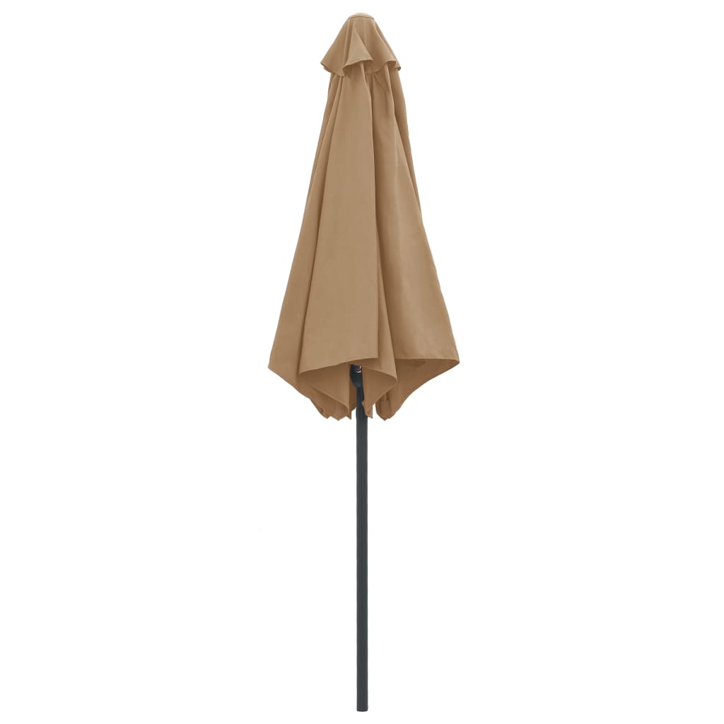 Sodo skėtis nuo saulės su aliuminio stulpu, taupe, 270x246cm