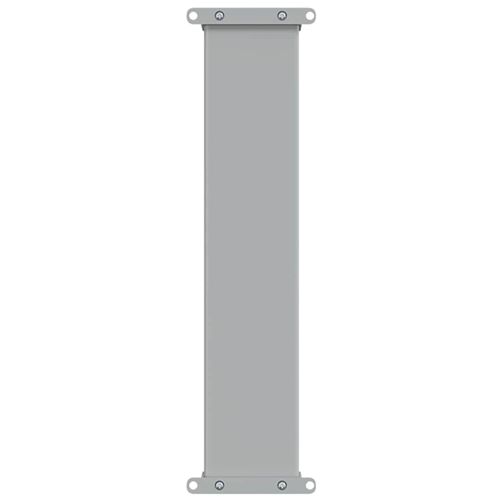 Ištraukiama šoninė kiemo pertvara, juodos spalvos, 60x300cm