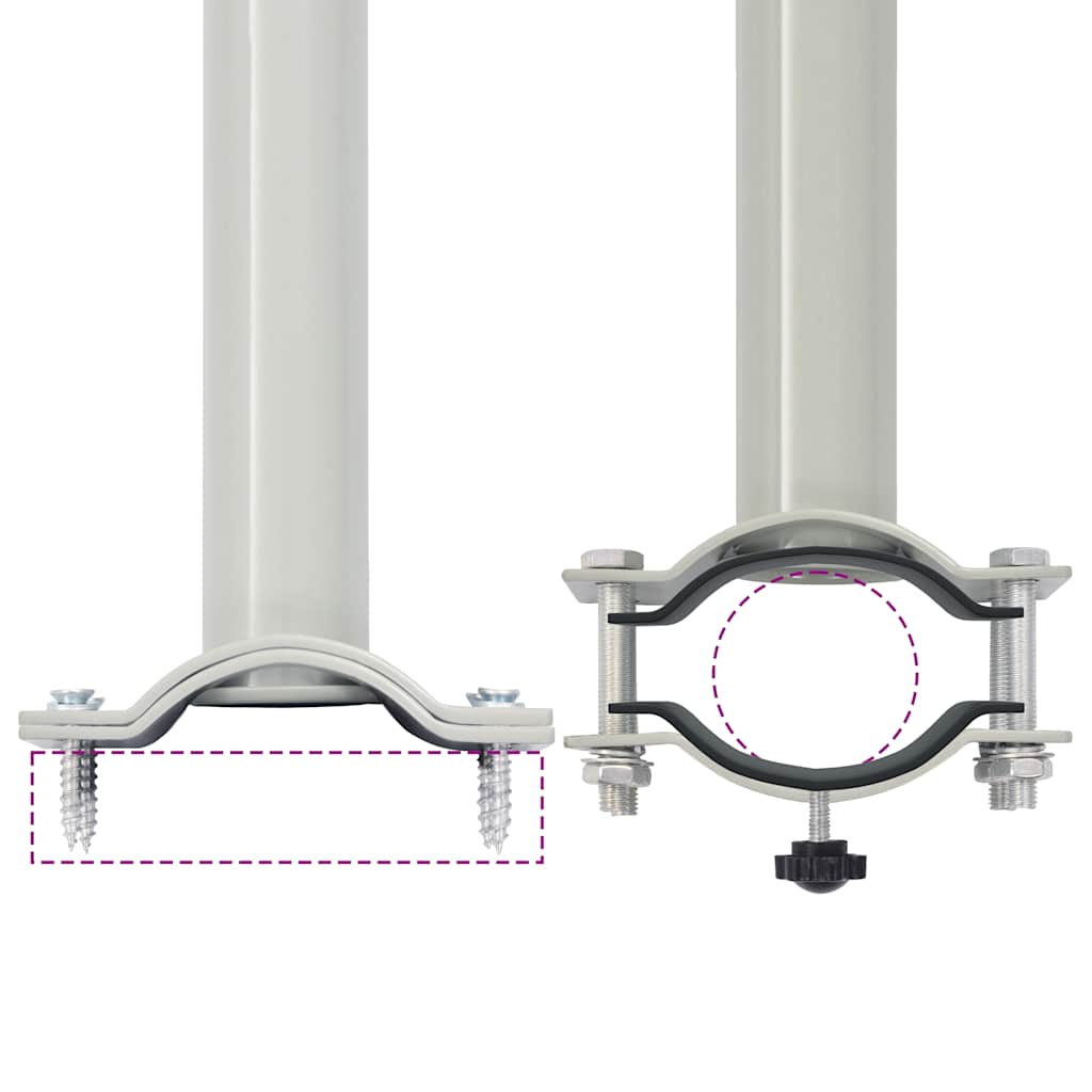 Ištraukiama šoninė kiemo pertvara, kreminės spalvos, 60x300cm