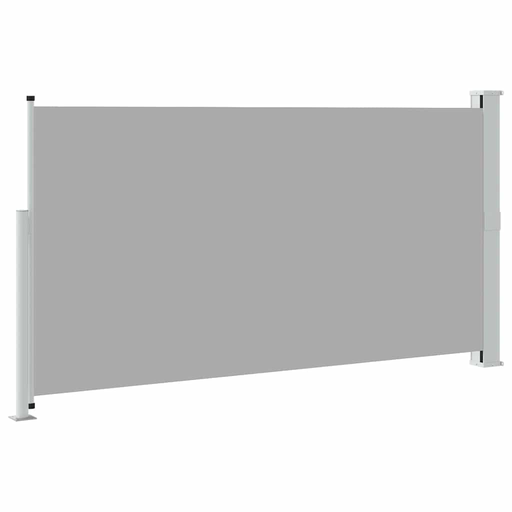 Ištraukiama šoninė kiemo pertvara, pilkos spalvos, 170x300cm