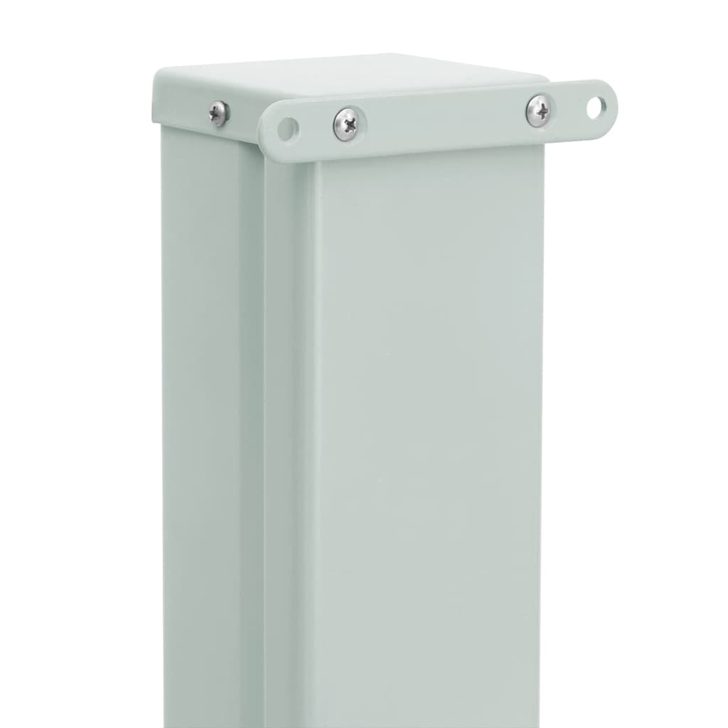 Ištraukiama šoninė kiemo pertvara, rudos spalvos, 100x500cm