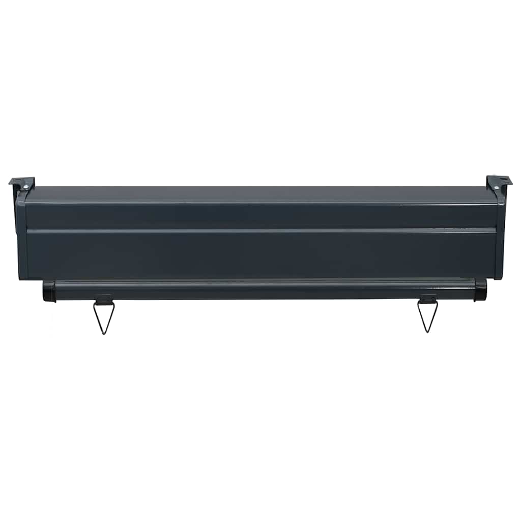 Šoninė balkono markizė, pilka, 80x250cm