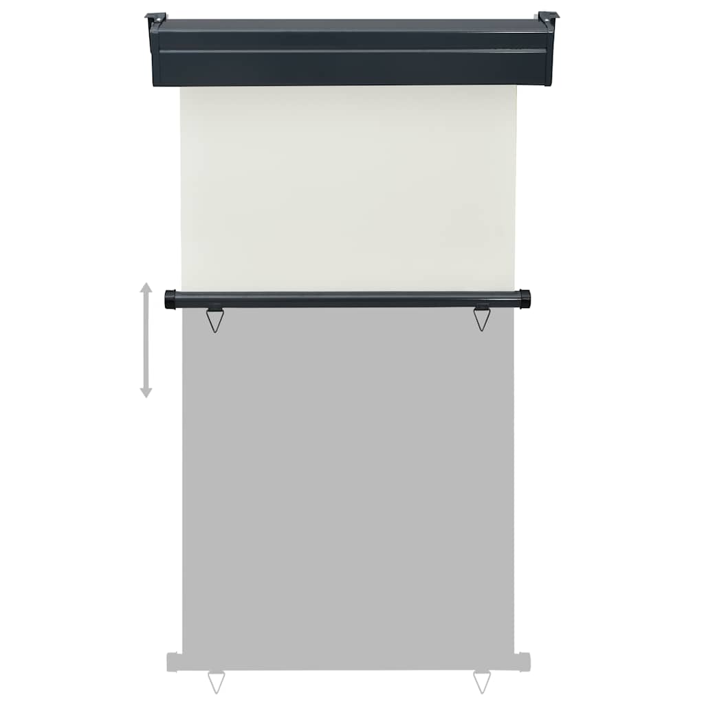 Šoninė balkono markizė, kreminė, 100x250cm