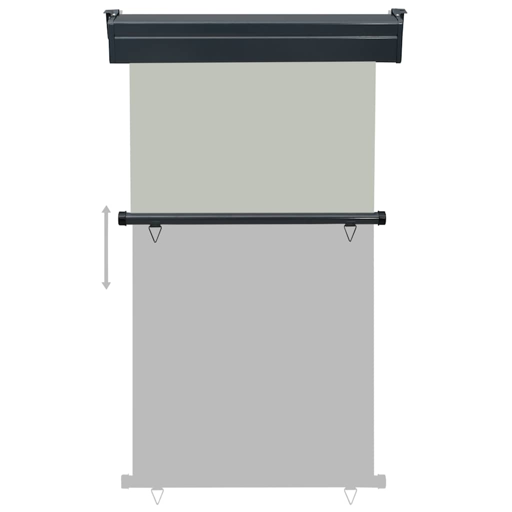 Šoninė balkono markizė, pilka, 100x250cm