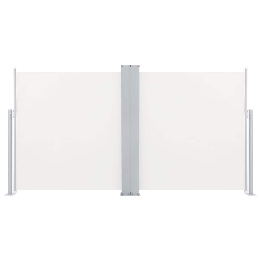 Ištraukiama šoninė pertvara, kreminės spalvos, 100x600cm