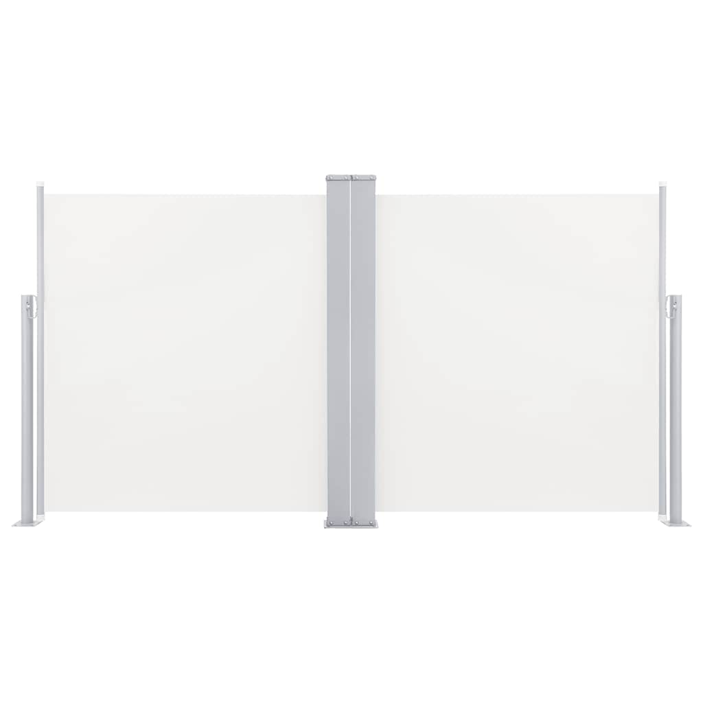 Ištraukiama šoninė pertvara, kreminės spalvos, 120x600cm