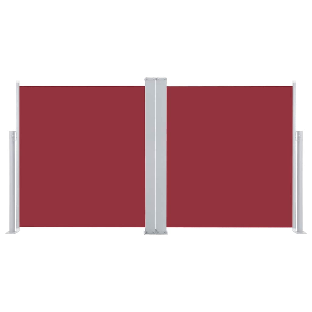 Ištraukiama šoninė pertvara, raudonos spalvos, 120x600cm