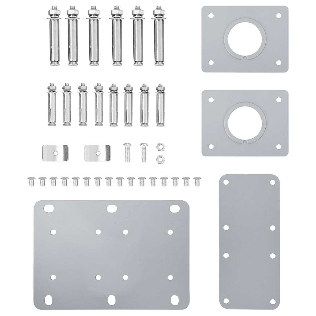 Ištraukiama šoninė pertvara, antracito spalvos, 100x1000cm