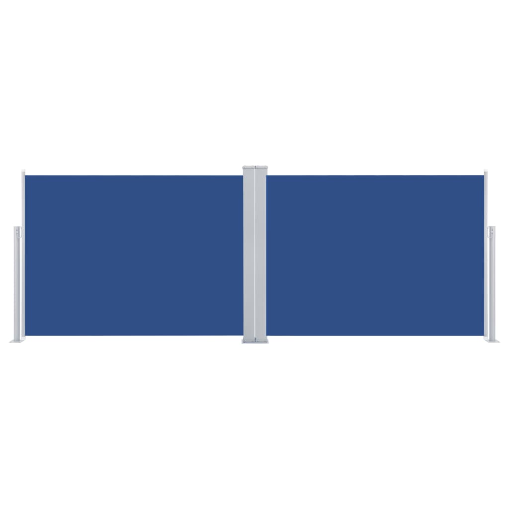 Ištraukiama šoninė pertvara, mėlynos spalvos, 100x1000cm