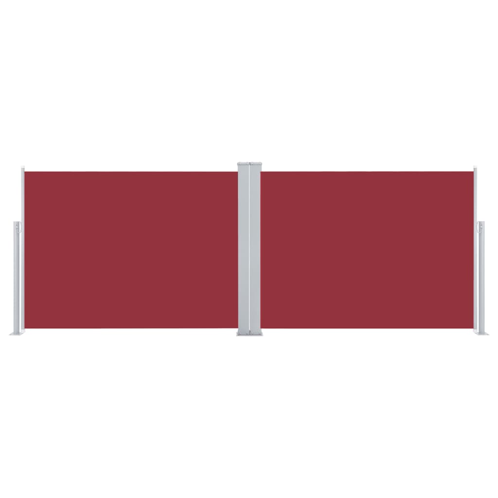 Ištraukiama šoninė pertvara, raudonos spalvos, 100x1000cm