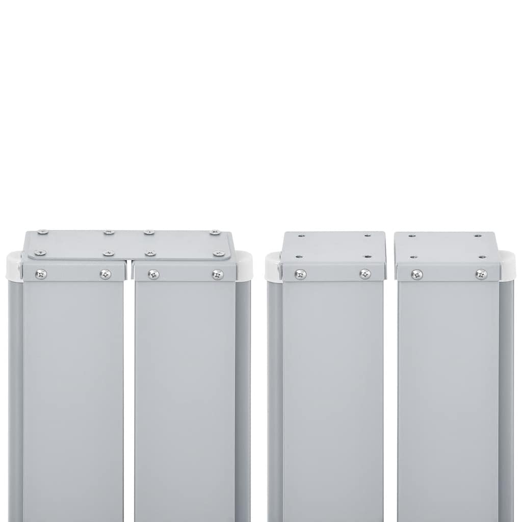 Ištraukiama šoninė pertvara, juodos spalvos, 120x1000cm