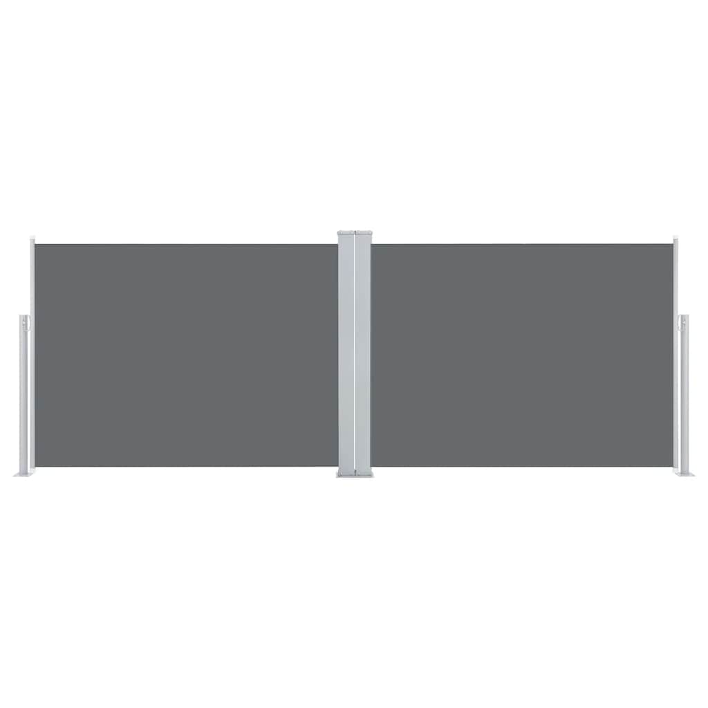 Ištraukiama šoninė pertvara, antracito spalvos, 120x1000cm