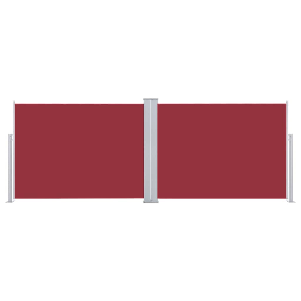 Ištraukiama šoninė pertvara, raudonos spalvos, 120x1000cm
