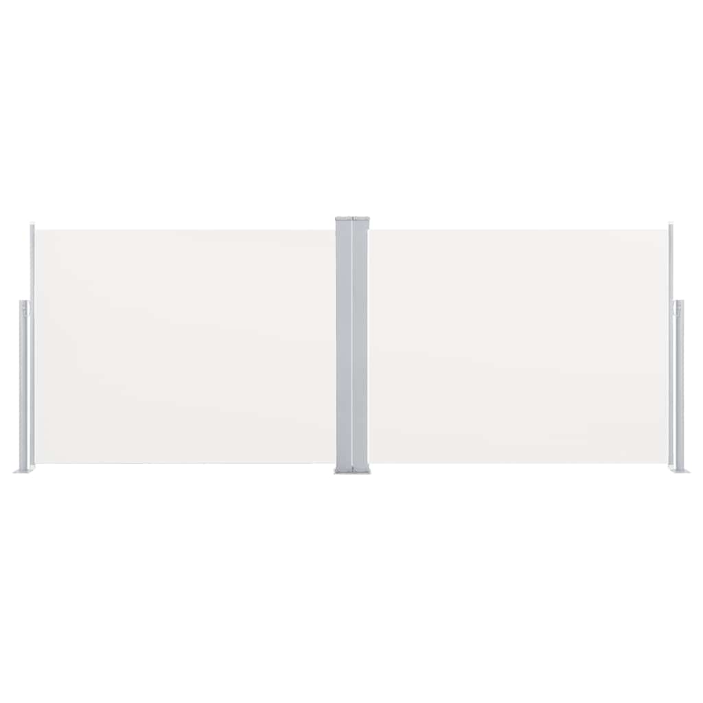 Ištraukiama šoninė pertvara, kreminės spalvos, 140x1000cm