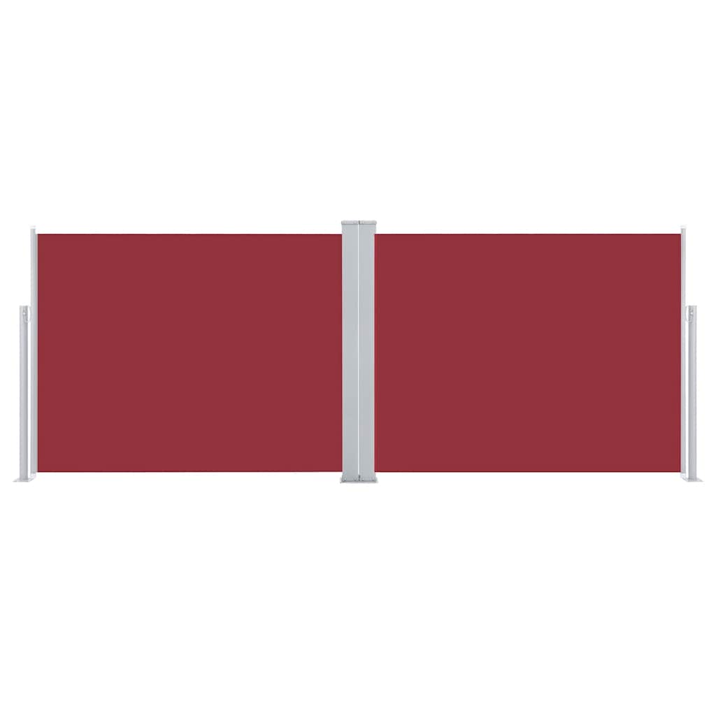 Ištraukiama šoninė pertvara, raudonos spalvos, 140x1000cm