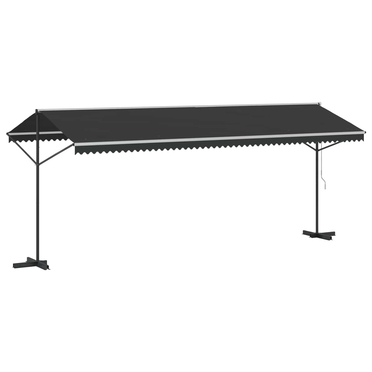 Laisvai pastatoma stoginė, antracito spalvos, 600x300cm