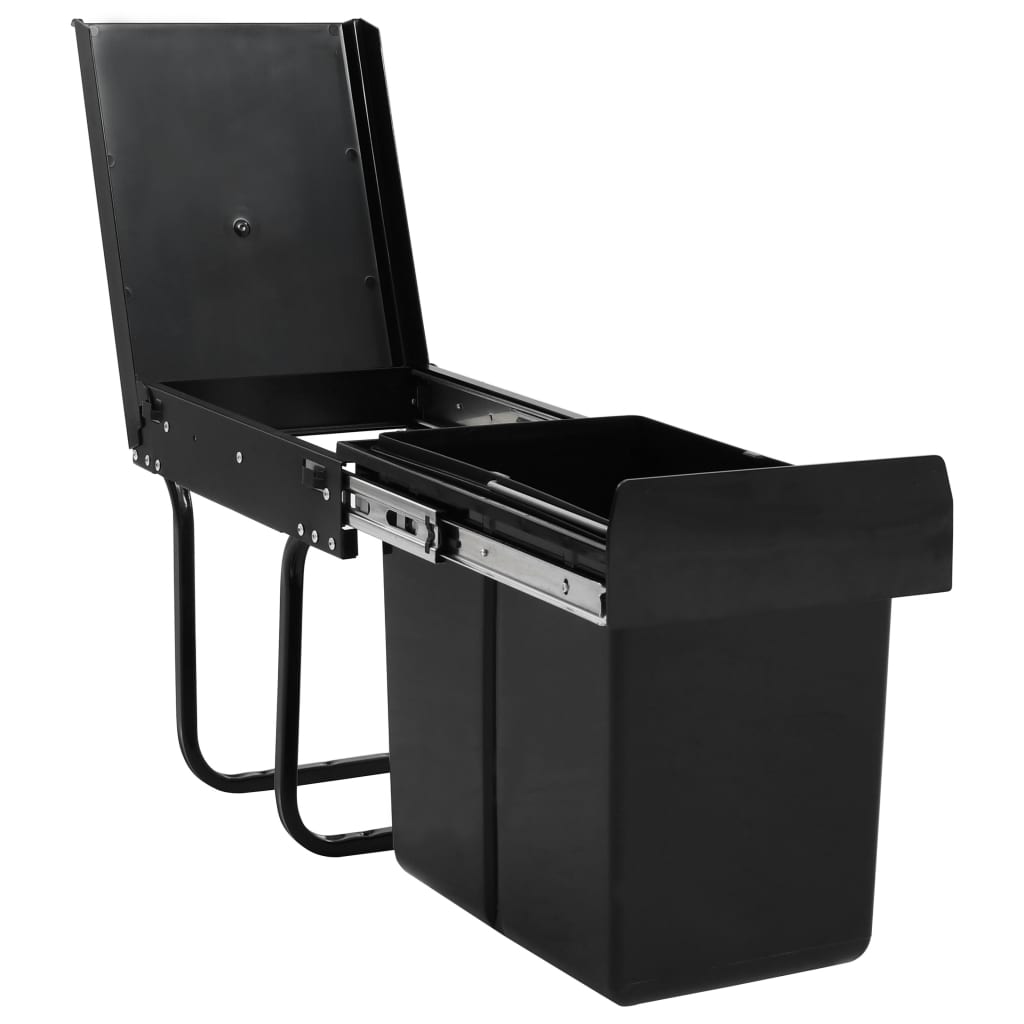 Ištraukiama virtuvės spintelės šiukšliadėžė, 20l, soft-close