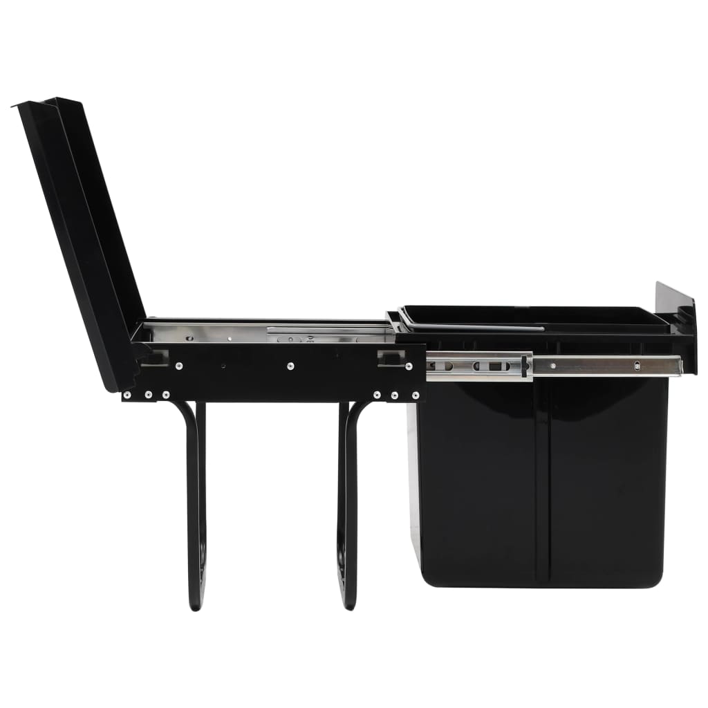 Ištraukiama virtuvės spintelės šiukšliadėžė, 20l, soft-close