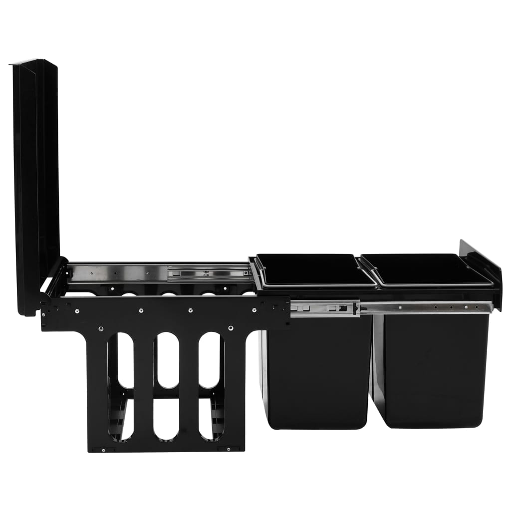 Ištraukiama virtuvės spintelės šiukšliadėžė, 36l, soft-close