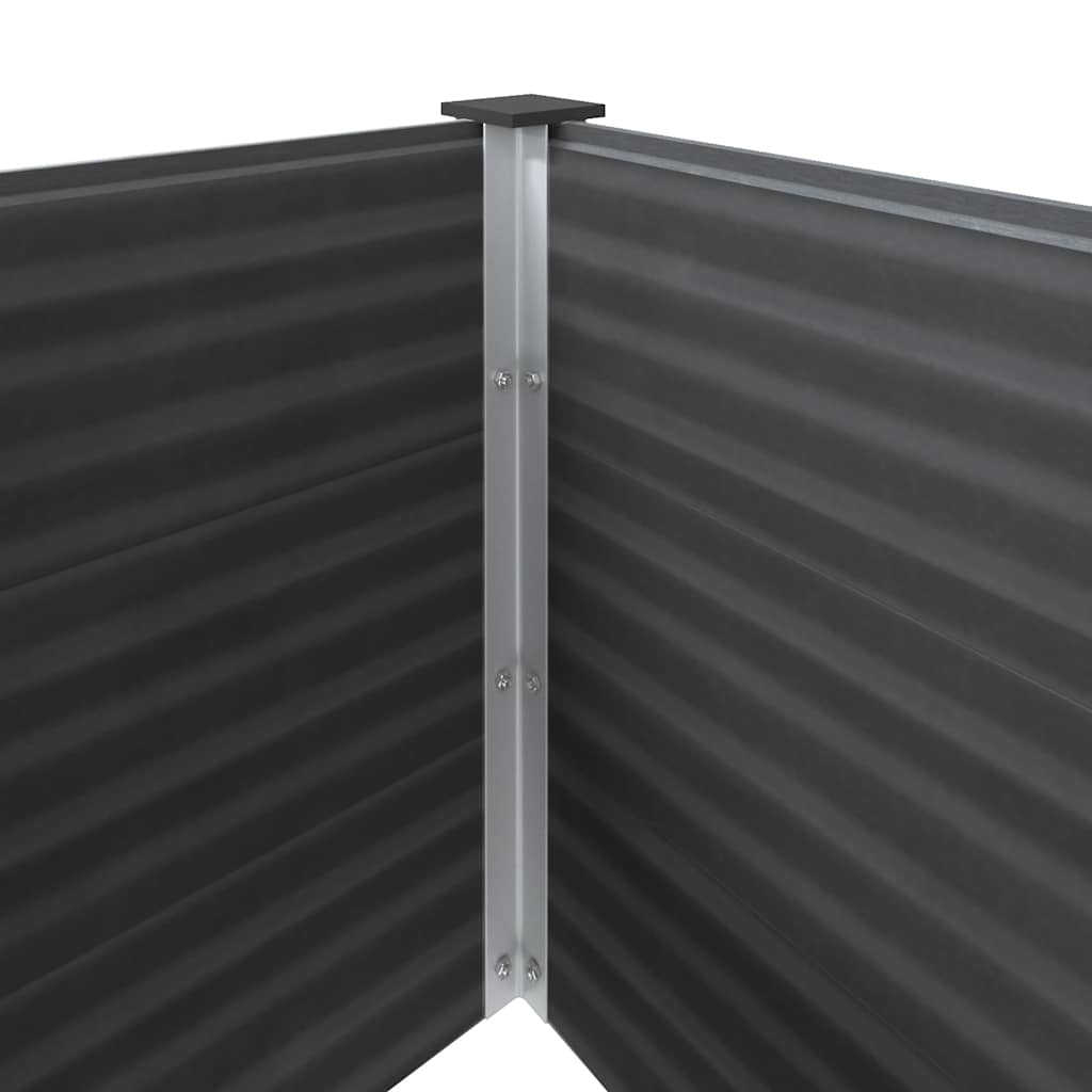 Sodo lovelis, pilkos spalvos, 250x100x91cm, WPC
