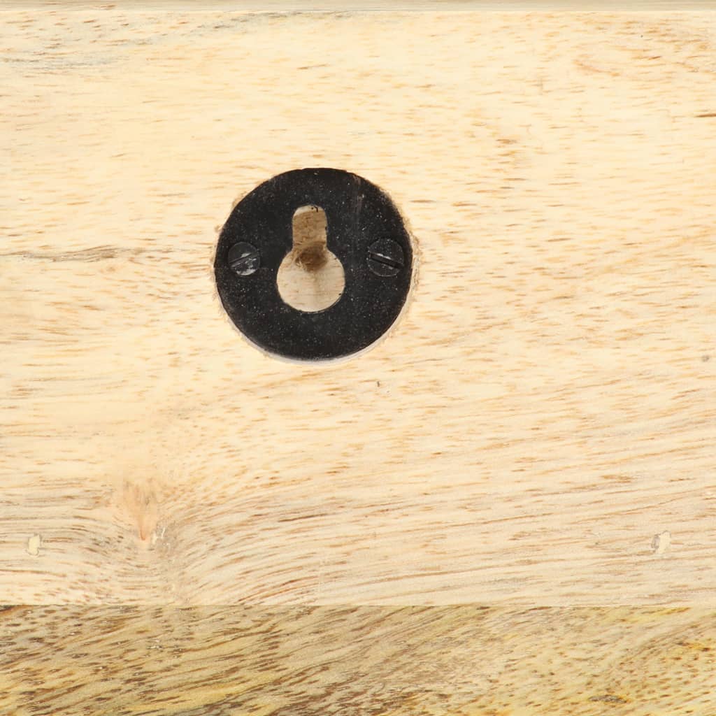 Prie sienos montuojama paltų kabykla, 60x15x20cm, mango mediena