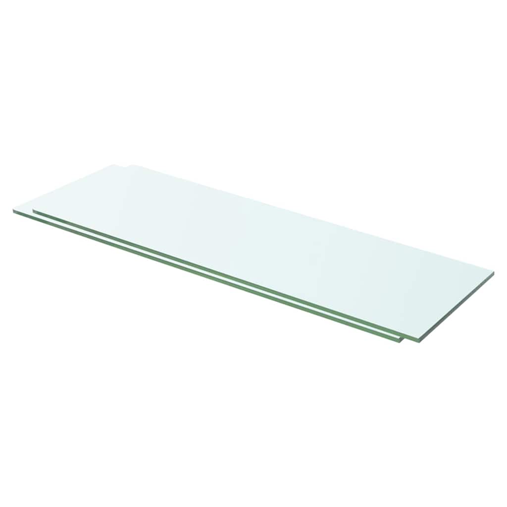 Lentynos, 2vnt., skaidrios, 60x15cm, stiklo plokštė (243823x2)