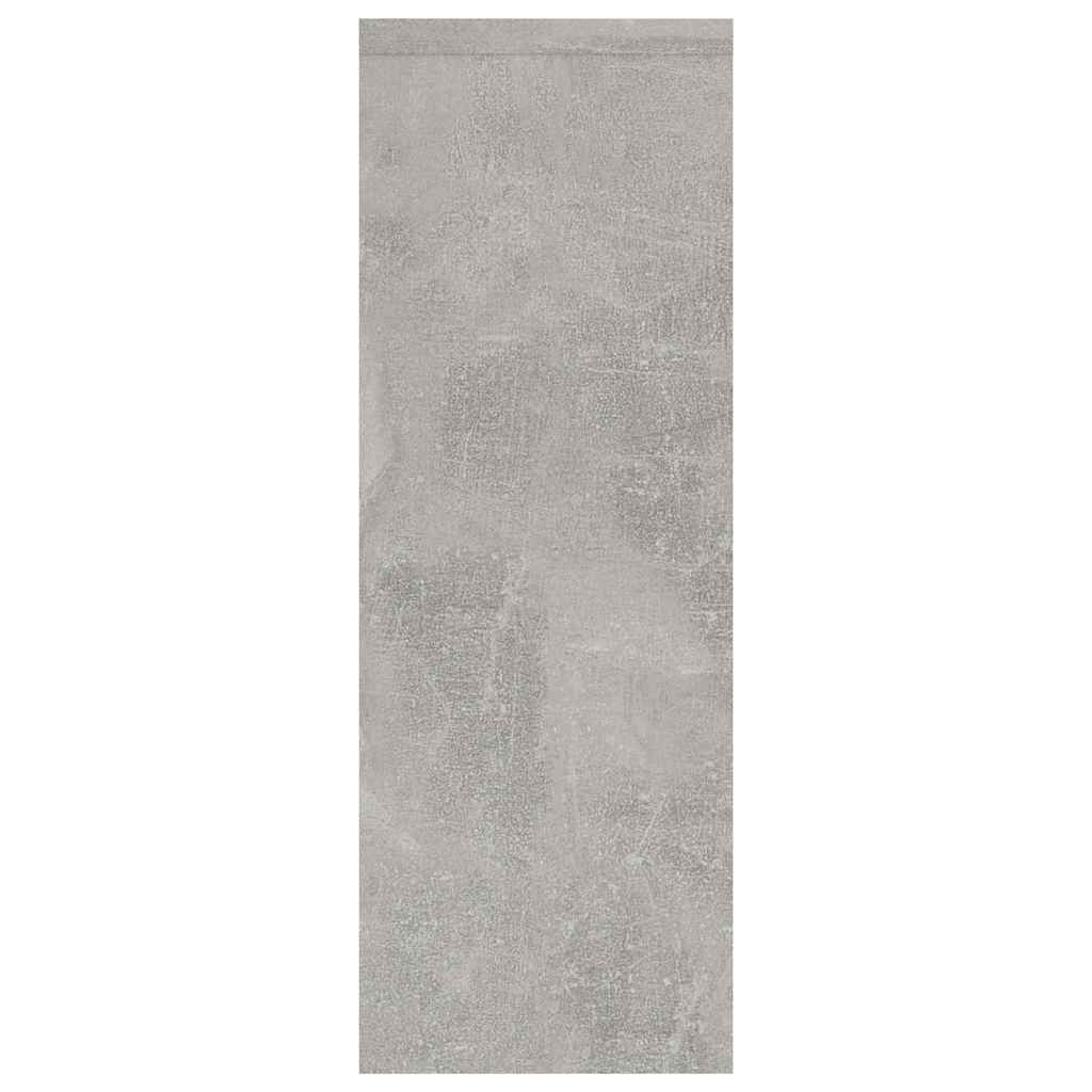 Sieninė lentyna, betono, 45,1x16x45,1cm, apdirbta mediena