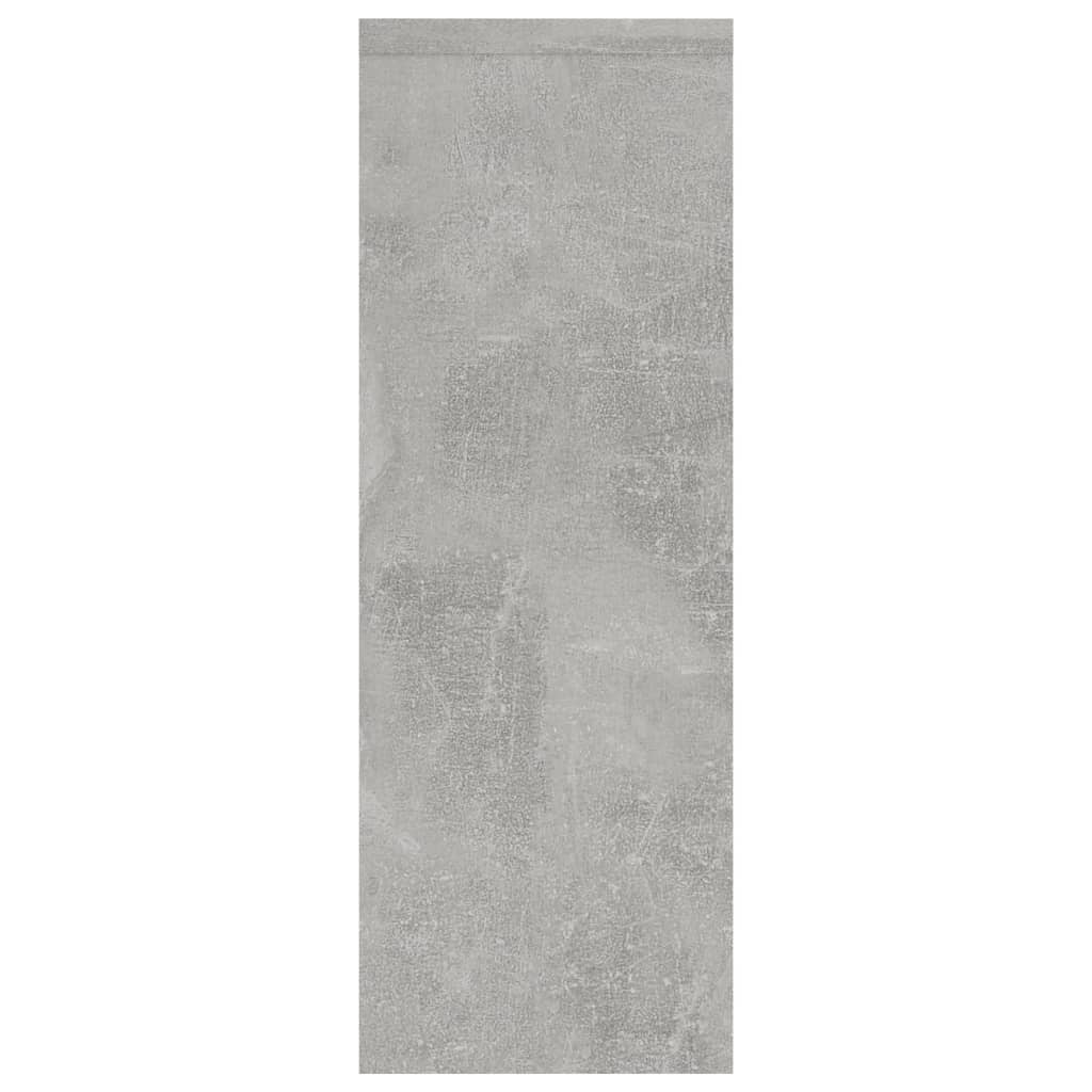 Sieninė lentyna, betono, 45,1x16x45,1cm, apdirbta mediena