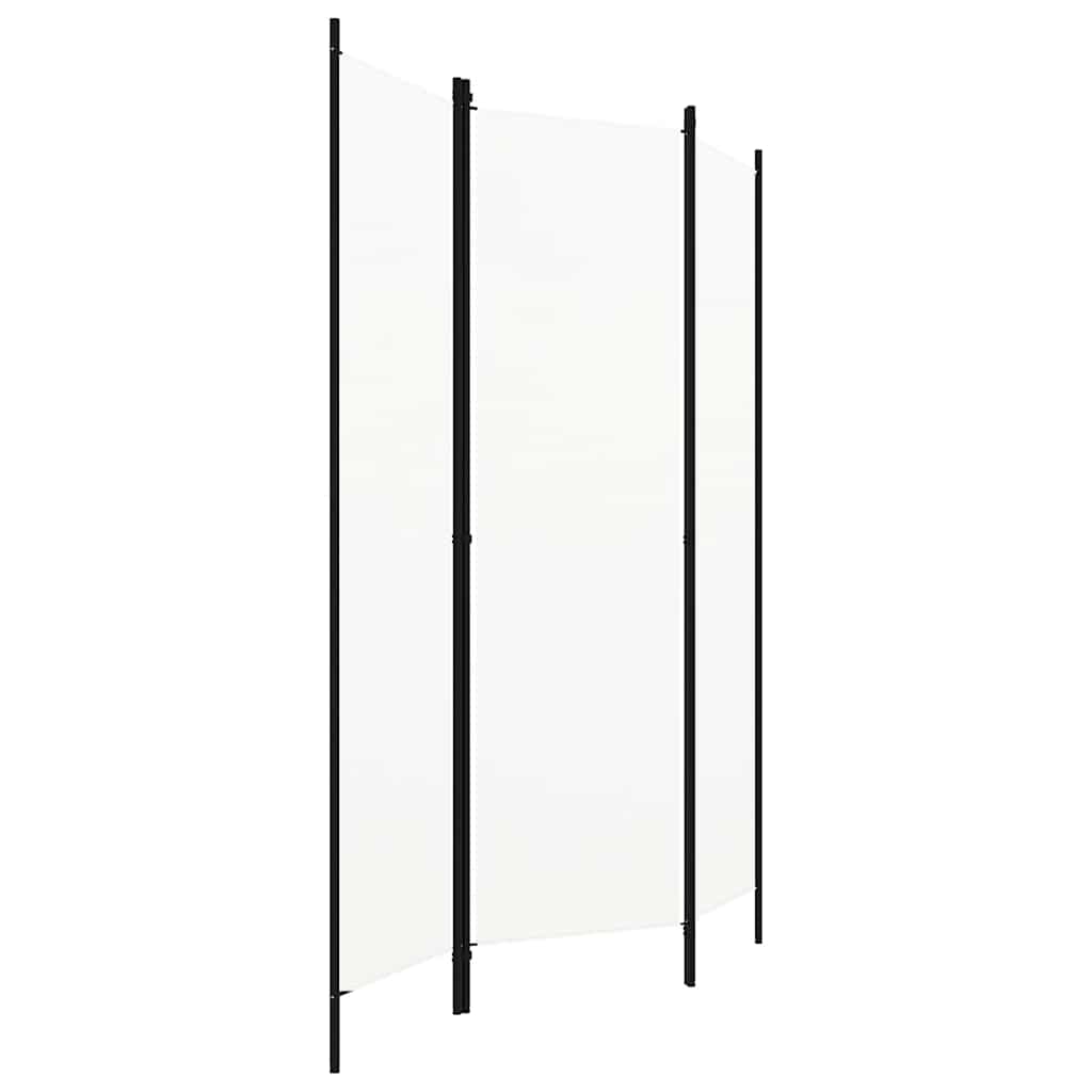 Kambario pertvara, 3 dalių, baltos spalvos, 150x180cm