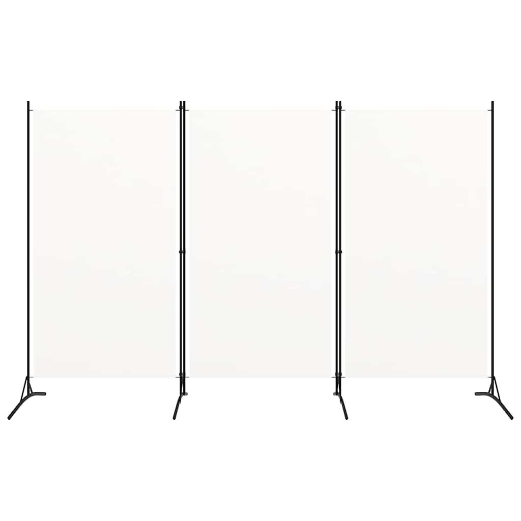 Kambario pertvara, 3 dalių, baltos spalvos, 260x180cm, audinys